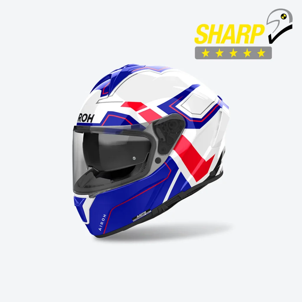 AIROH SPARK 2 DART BLUE RED HELMET
