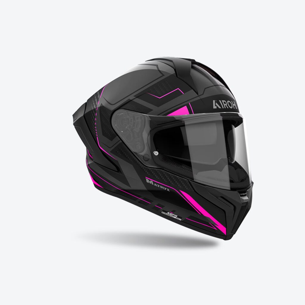 AIROH MATRYX ROCKET PINK MATT HELMET