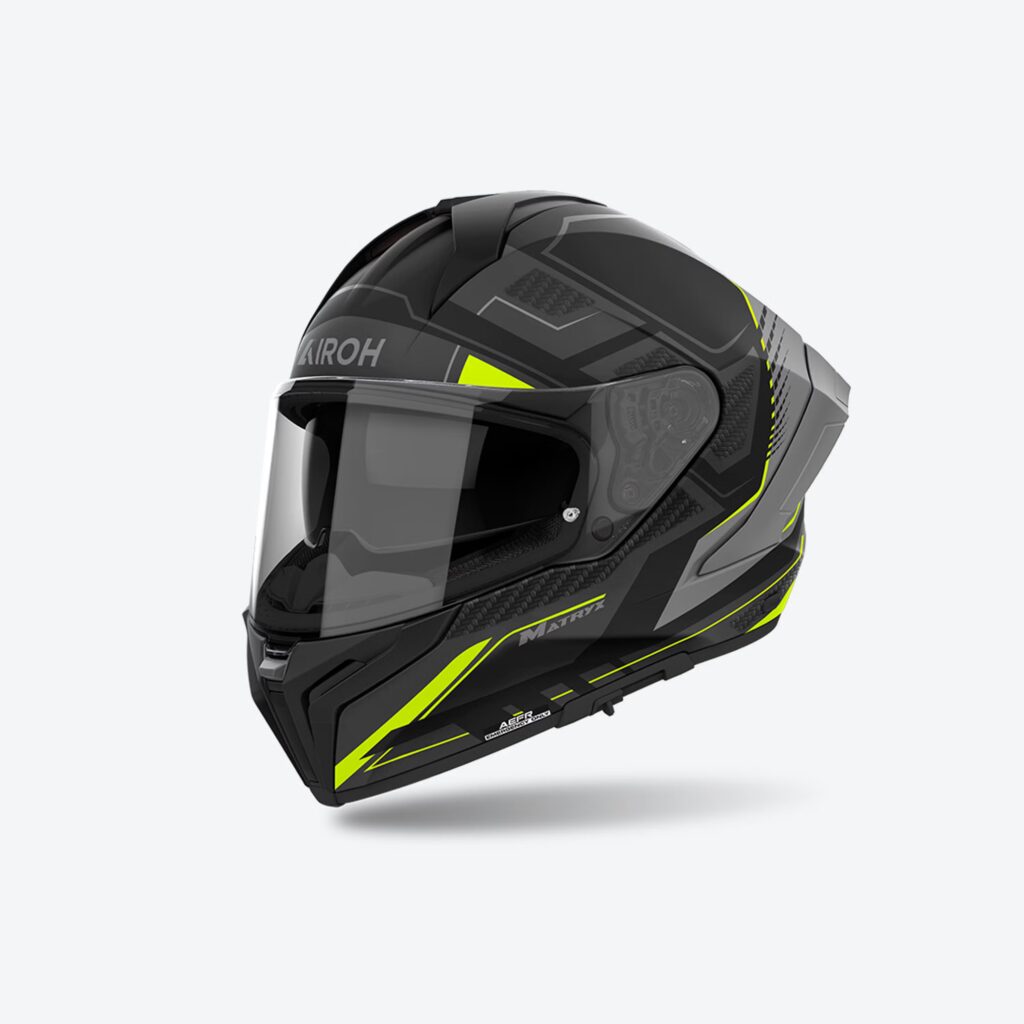 AIROH MATRYX ROCKET YELLOW MATT HELMET