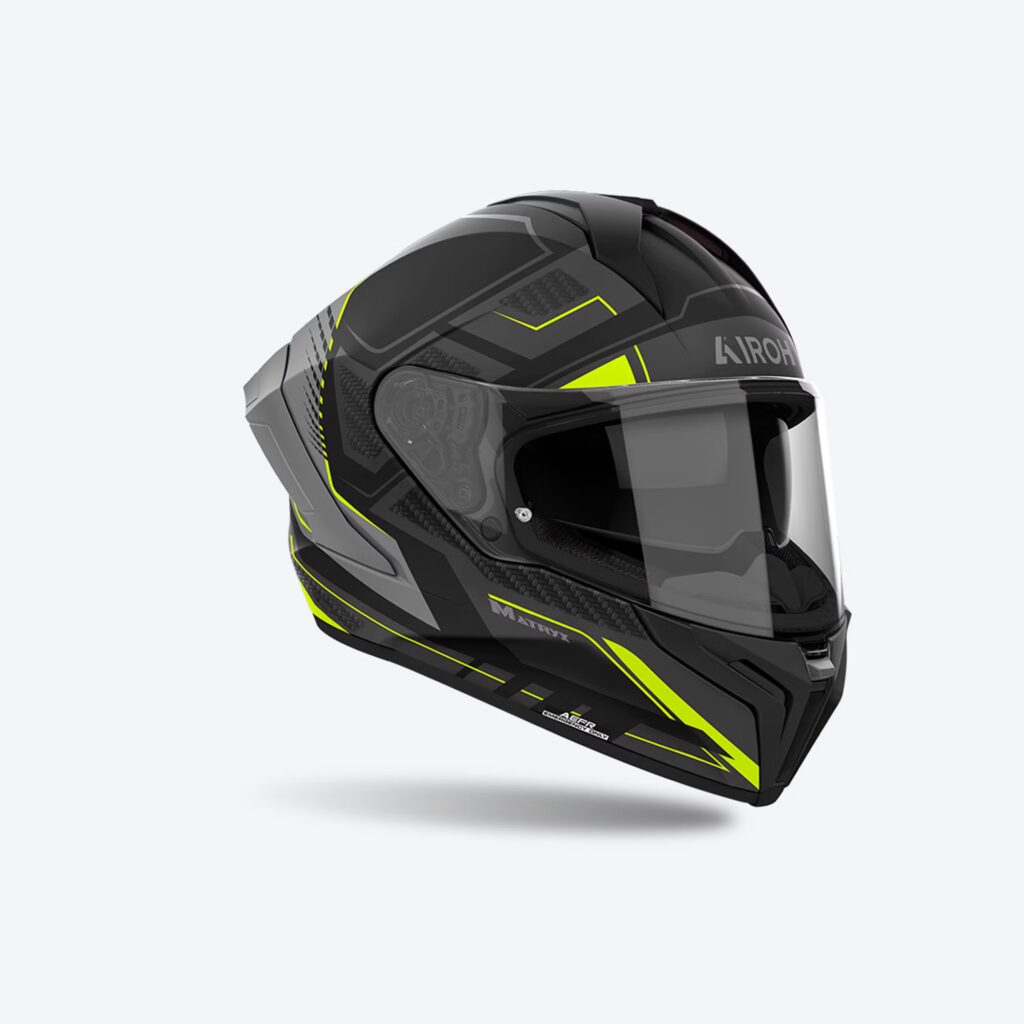 AIROH MATRYX ROCKET YELLOW MATT HELMET