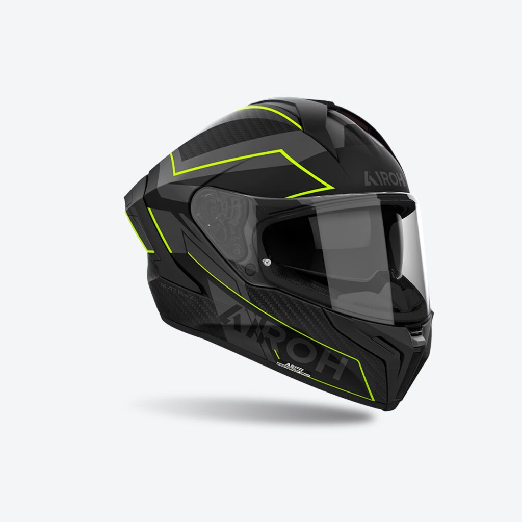 AIROH MATRYX SENTINEL YELLOW MATT HELMET