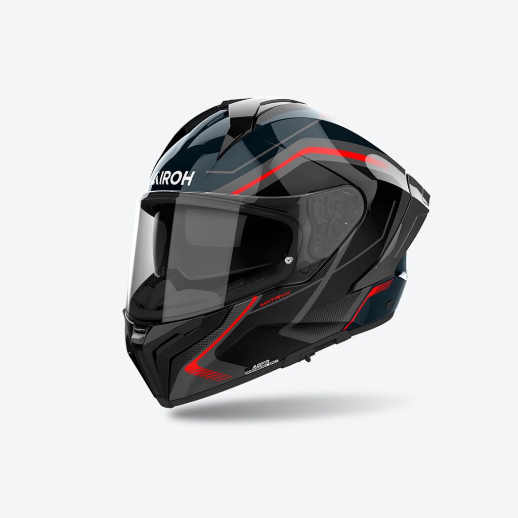 AIROH MATRYX WIDE RED HELMET