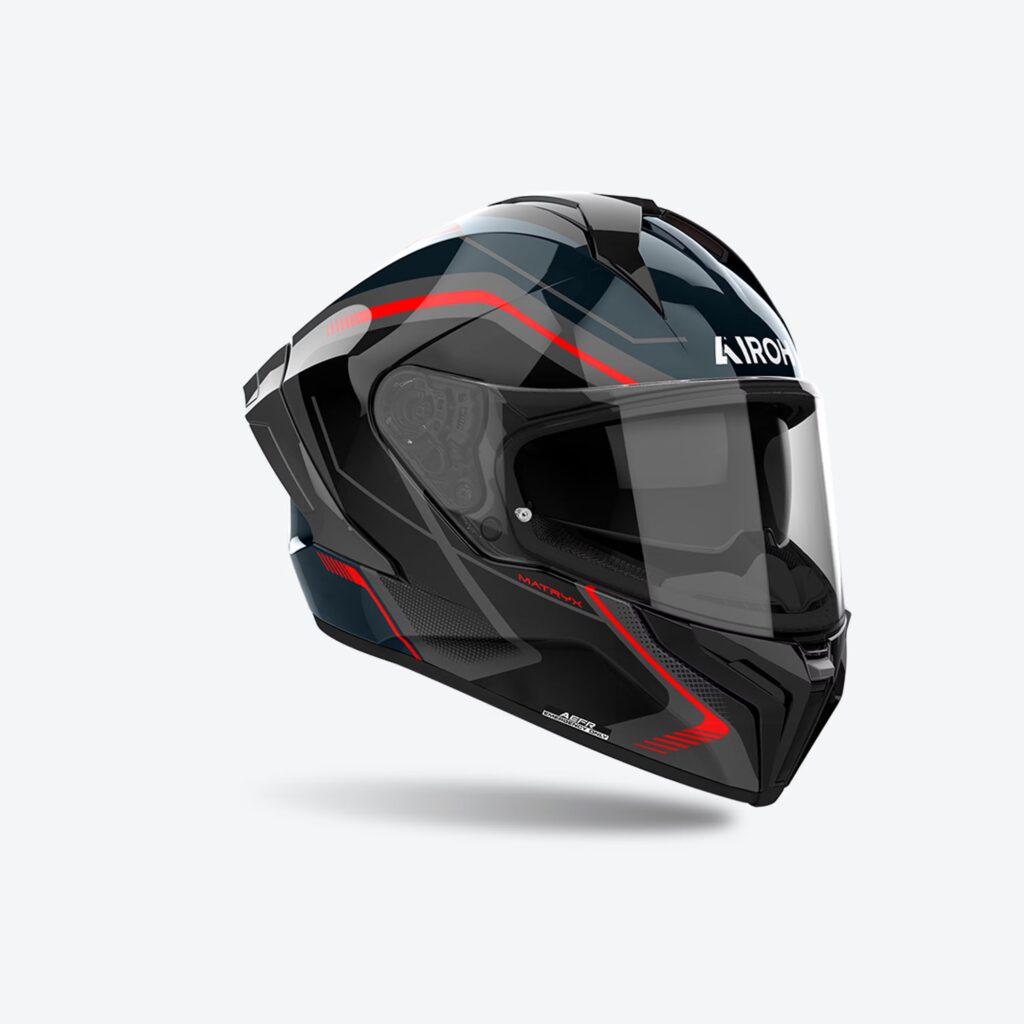 AIROH MATRYX WIDE RED HELMET