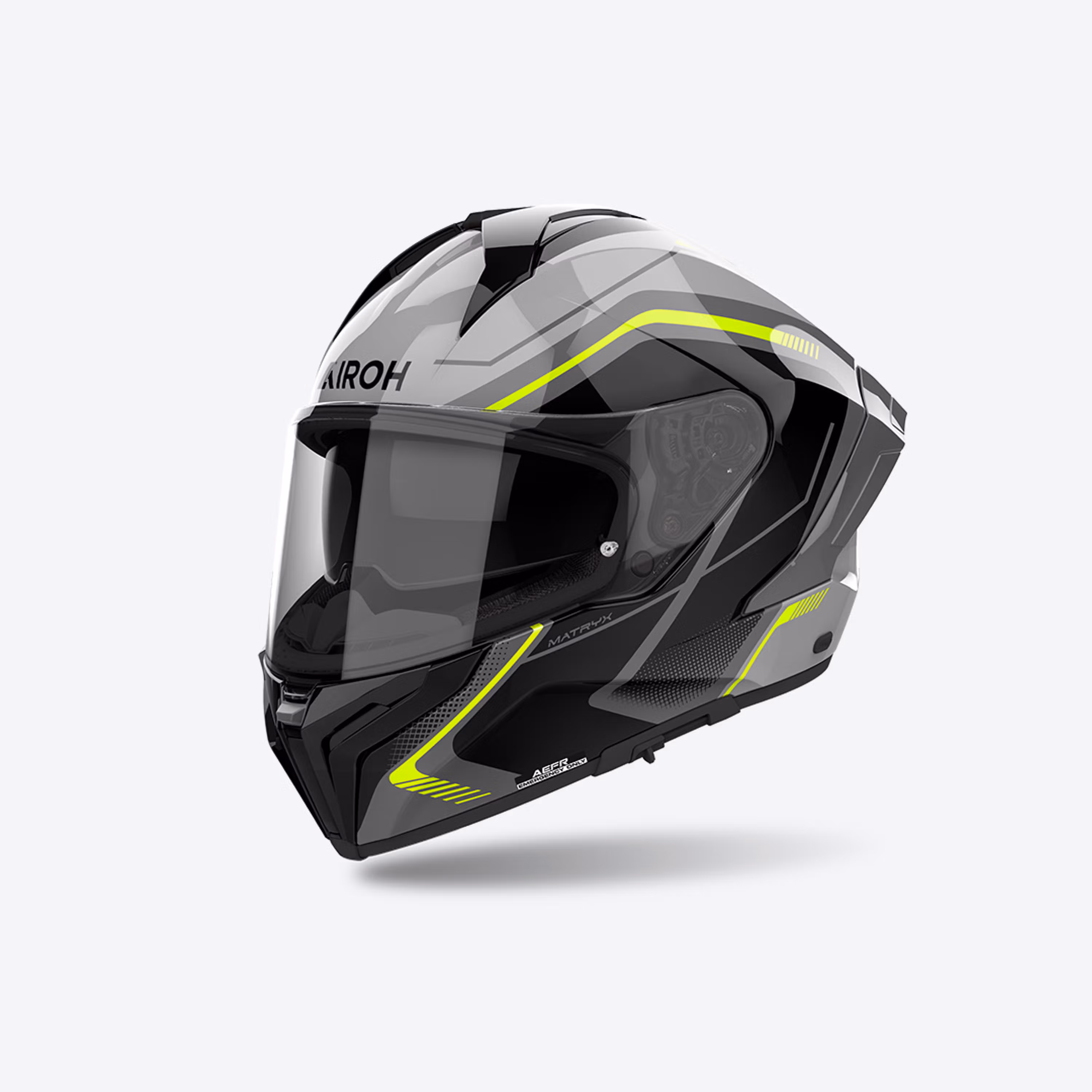 AIROH MATRYX WIDE YELLOW HELMET