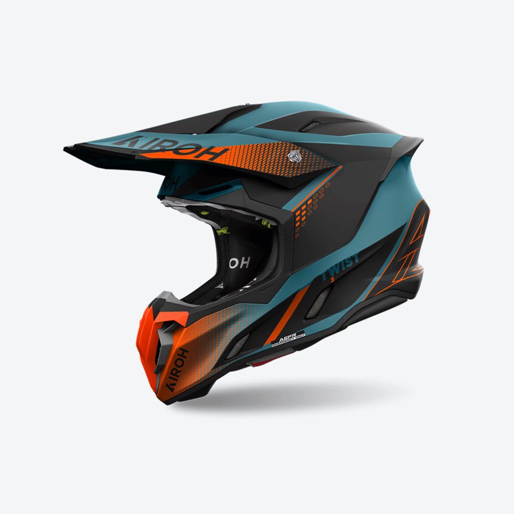 AIROH TWIST 3 SHARD ORANGE MATT HELMET