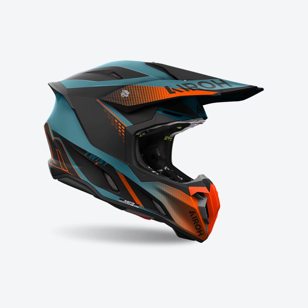 AIROH TWIST 3 SHARD ORANGE MATT HELMET