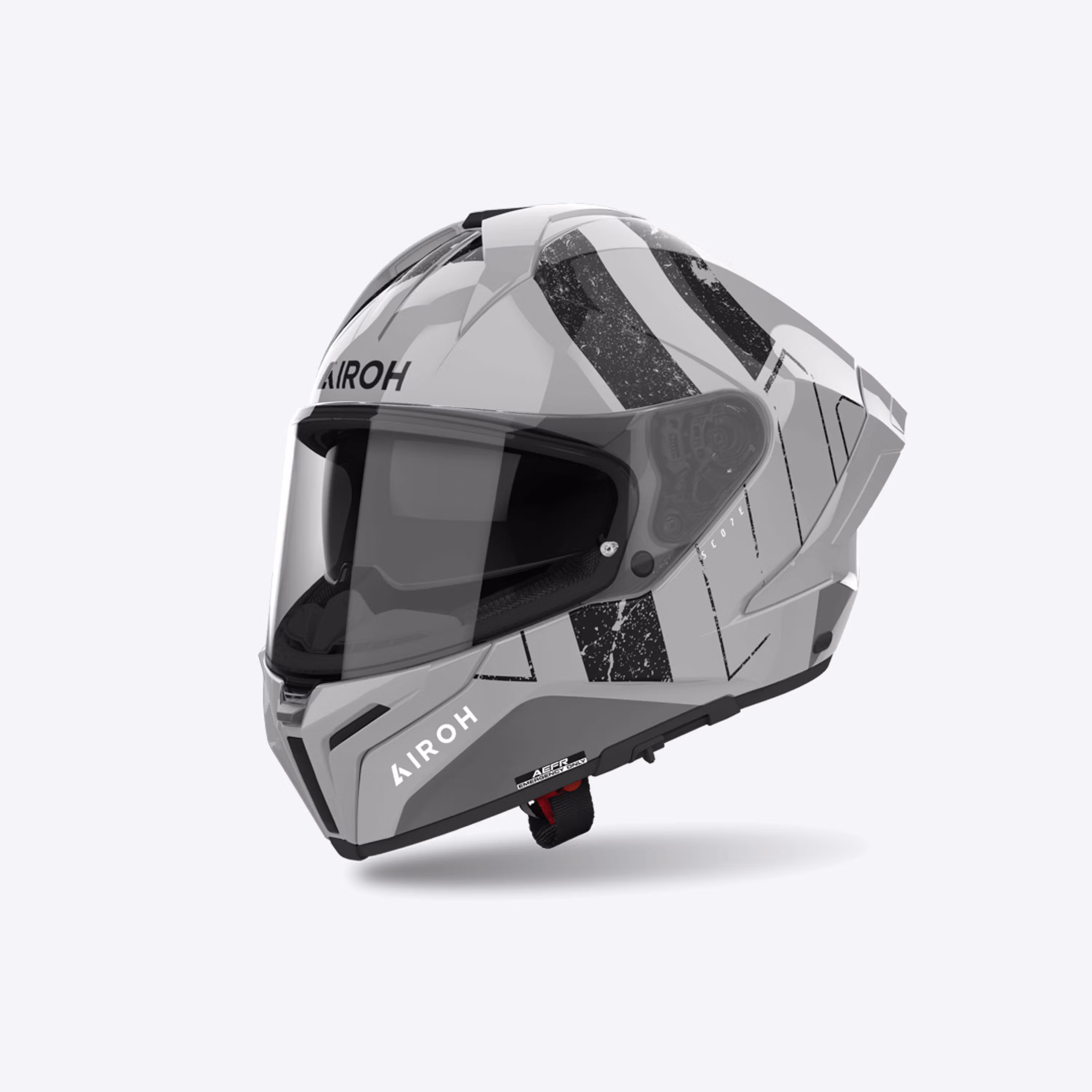 AIROH MATRYX SCOPE LIGHT GREY GLOSS HELMET