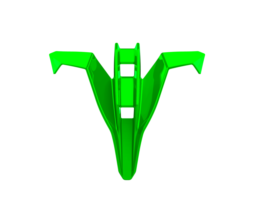 TWIST 3 CHIN VENT COVER GREEN GLOSS