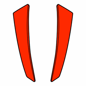 Red fluo matt