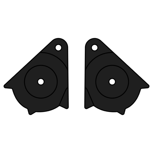 Commander under plates visor