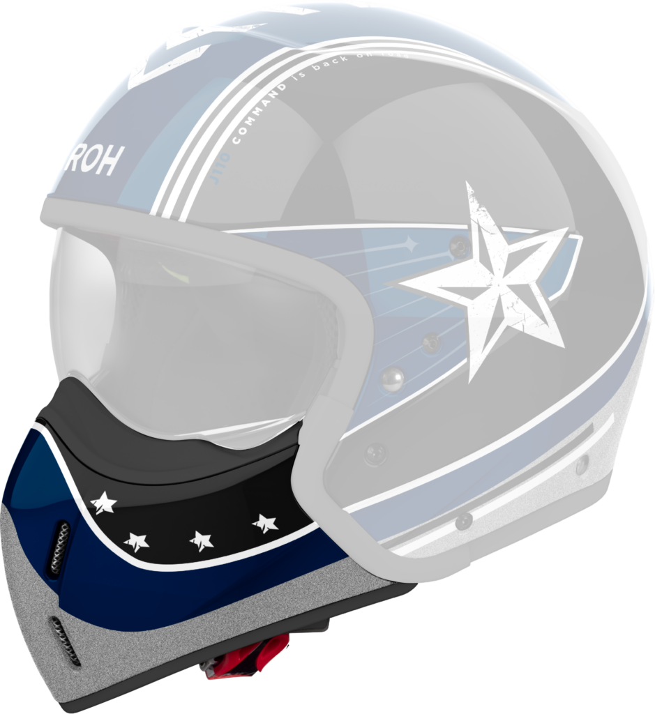 J 110 CHIN GUARD COMMAND OCTANE GLOSS