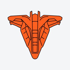 Orange fluo matt