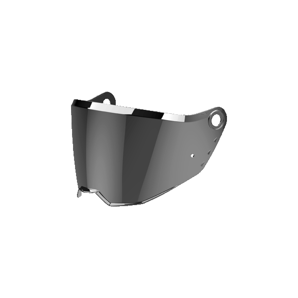Visor commander 2 silver mirrored