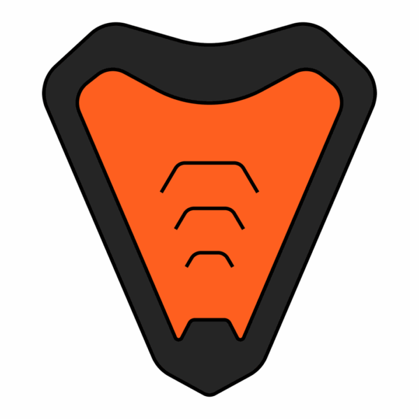 Commander chin vent Orange matt