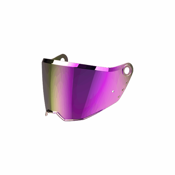 Visor commander 2 iridium mirrored