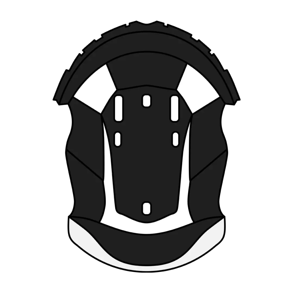 Aviator 2.3 crown padding - White / black