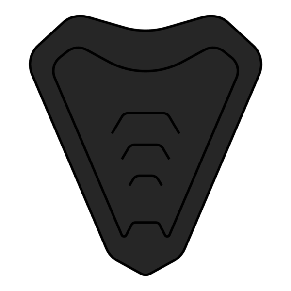 Commander kit chin vent Black matt