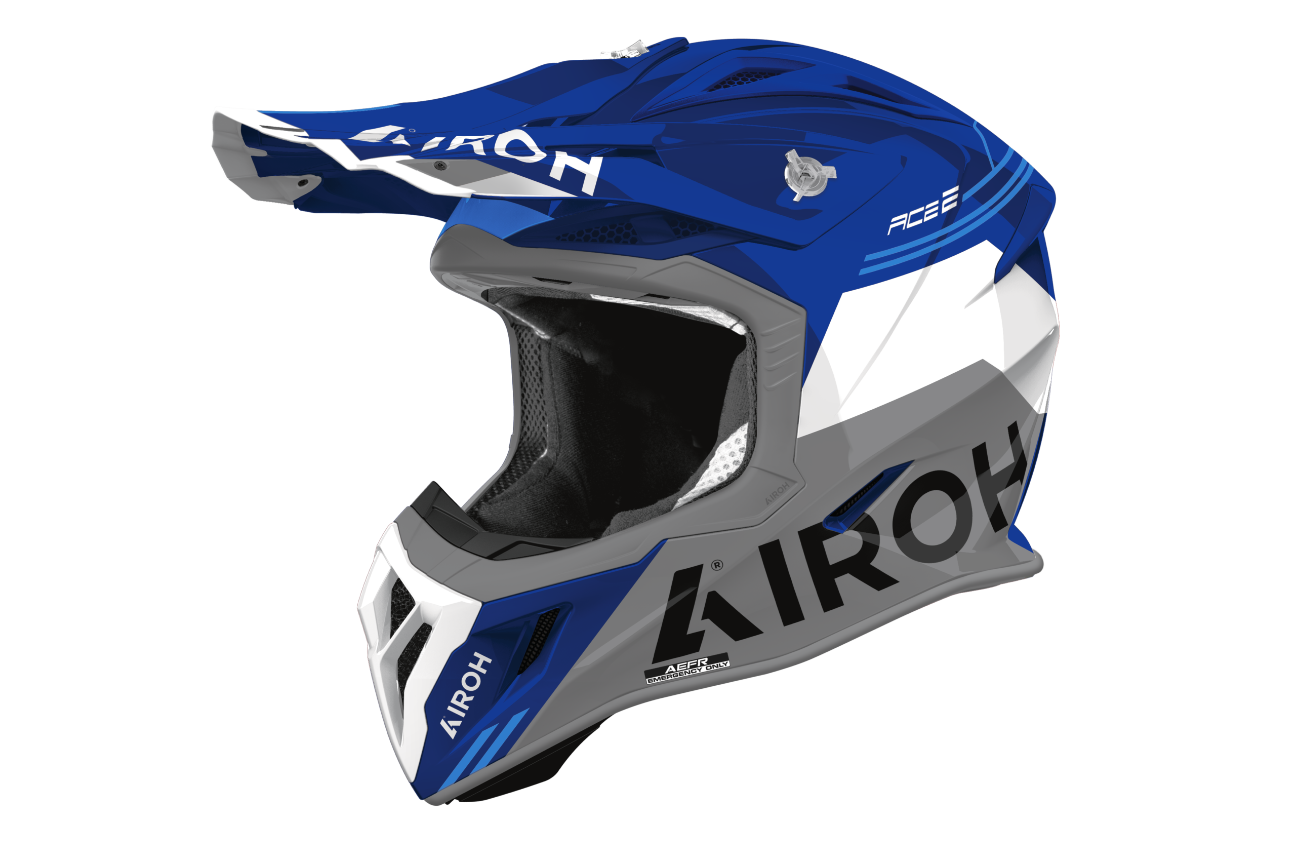 AIROH AVIATOR ACE 2 FURY BLUE HELMET