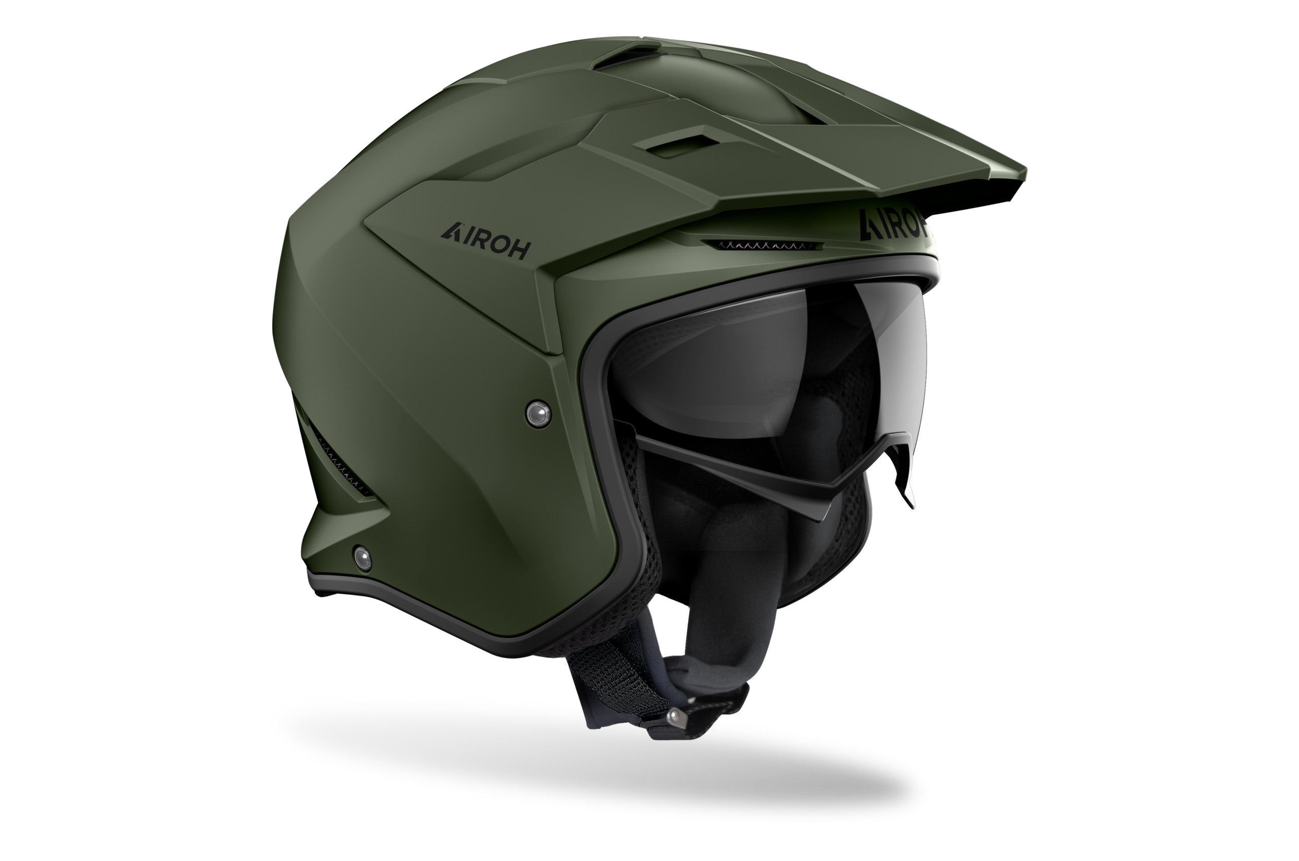AIROH KOMBAKT MILITARY GREEN MATT HELMET