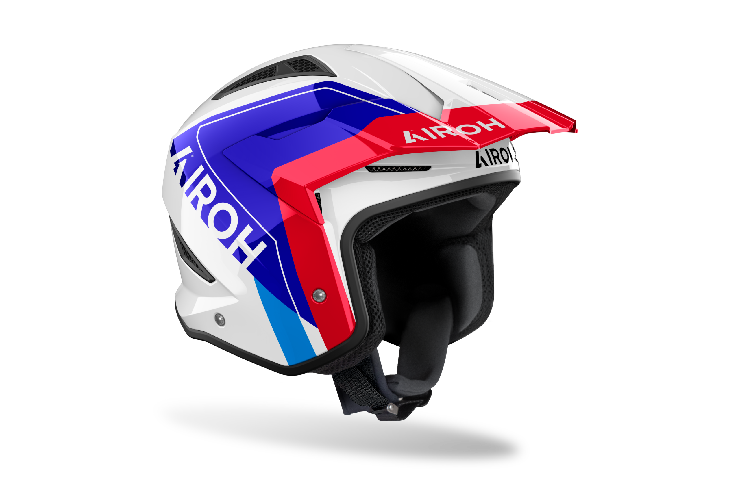 AIROH TRR 2 HUNT BLUE RED HELMET